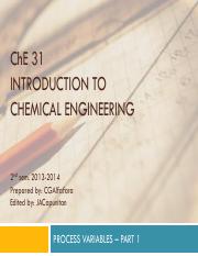 Che 31. introduction to chemical engineering announcements 2020